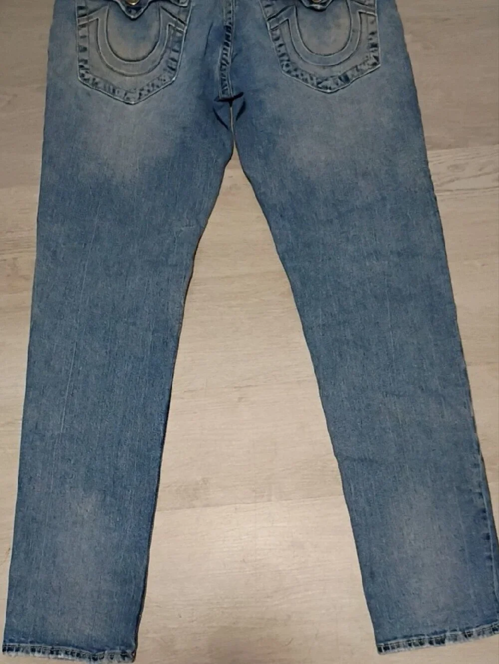 True Religion Men's Light Blue Relaxed Skinny Jeans